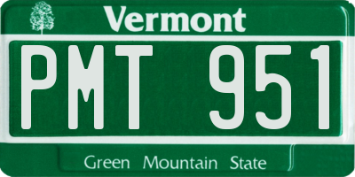 VT license plate PMT951