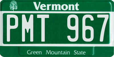 VT license plate PMT967
