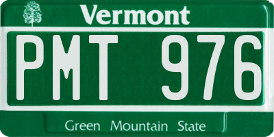 VT license plate PMT976