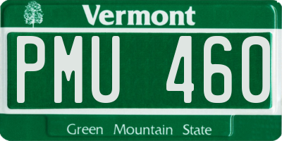 VT license plate PMU460