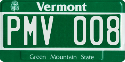 VT license plate PMV008