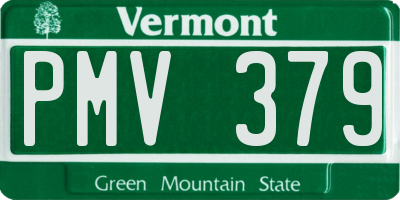 VT license plate PMV379