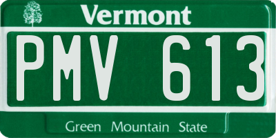 VT license plate PMV613