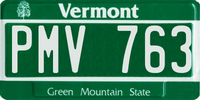 VT license plate PMV763
