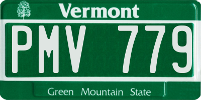 VT license plate PMV779