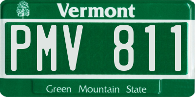 VT license plate PMV811