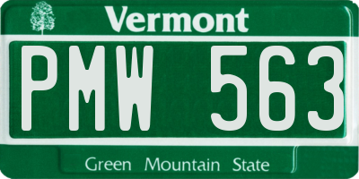 VT license plate PMW563