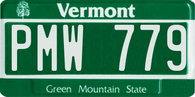 VT license plate PMW779