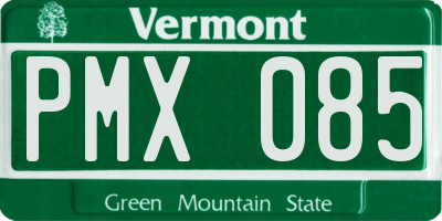 VT license plate PMX085