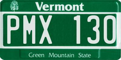 VT license plate PMX130