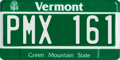 VT license plate PMX161
