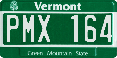 VT license plate PMX164