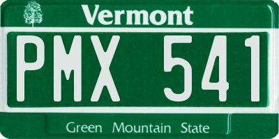 VT license plate PMX541