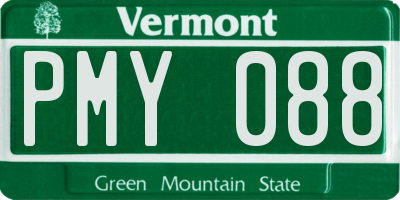 VT license plate PMY088