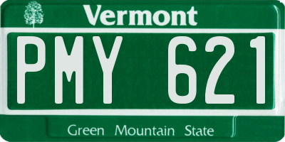 VT license plate PMY621