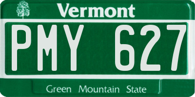 VT license plate PMY627