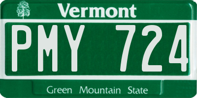 VT license plate PMY724