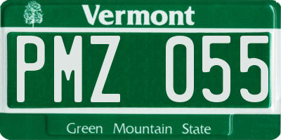 VT license plate PMZ055