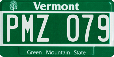 VT license plate PMZ079