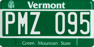 VT license plate PMZ095