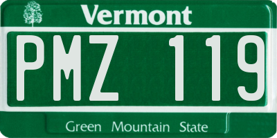 VT license plate PMZ119