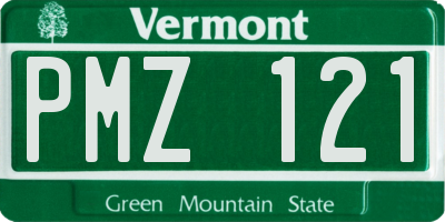 VT license plate PMZ121