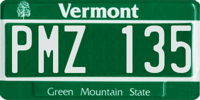VT license plate PMZ135