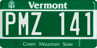 VT license plate PMZ141