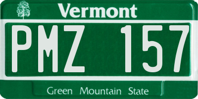 VT license plate PMZ157