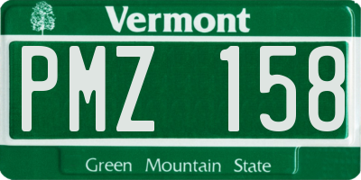 VT license plate PMZ158