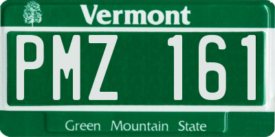 VT license plate PMZ161