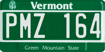 VT license plate PMZ164