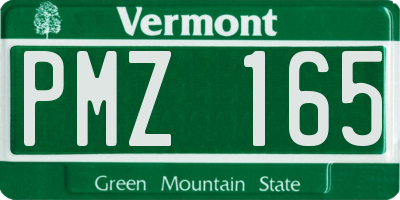 VT license plate PMZ165