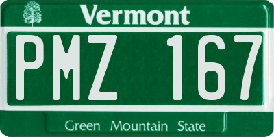 VT license plate PMZ167