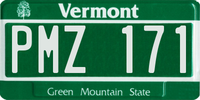 VT license plate PMZ171