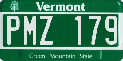 VT license plate PMZ179