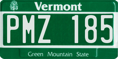 VT license plate PMZ185