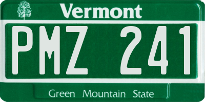 VT license plate PMZ241