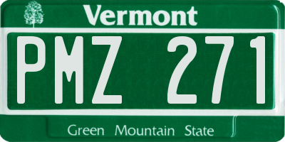 VT license plate PMZ271