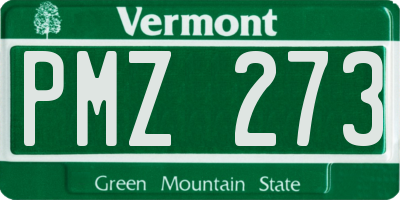 VT license plate PMZ273