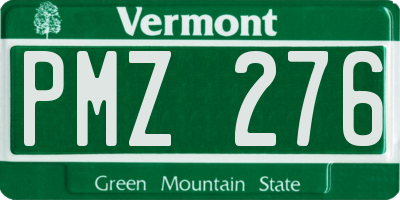 VT license plate PMZ276