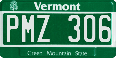 VT license plate PMZ306