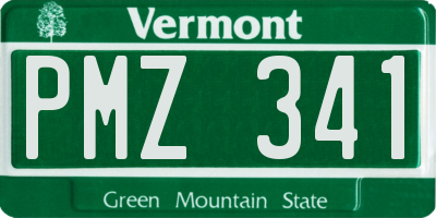 VT license plate PMZ341