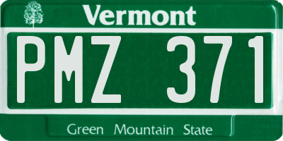 VT license plate PMZ371