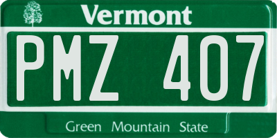 VT license plate PMZ407