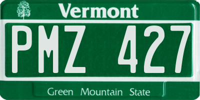 VT license plate PMZ427
