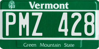 VT license plate PMZ428