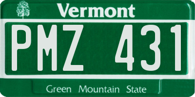 VT license plate PMZ431