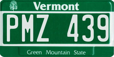VT license plate PMZ439