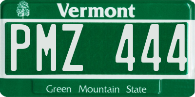 VT license plate PMZ444